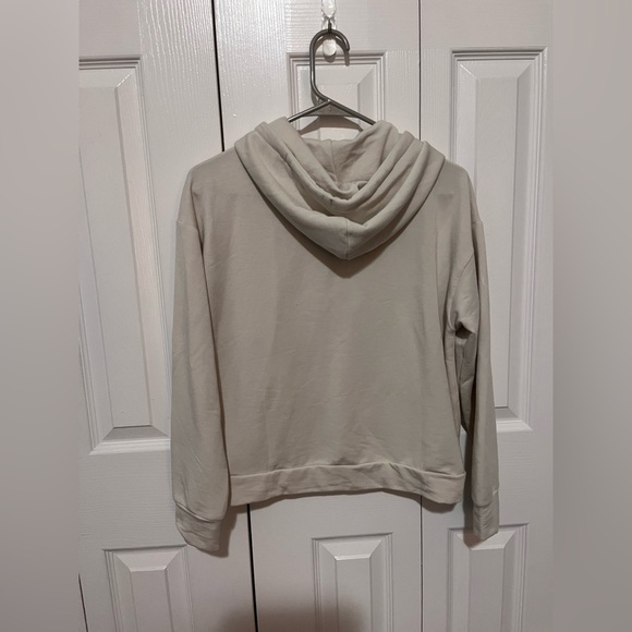 Quince SuperSoft Fleece Pullover Hoodie Off-White Extra Small - Picture 4 of 4